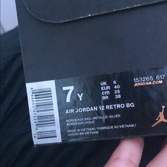 Maroon Jordan 12s - Picture 2 of 2